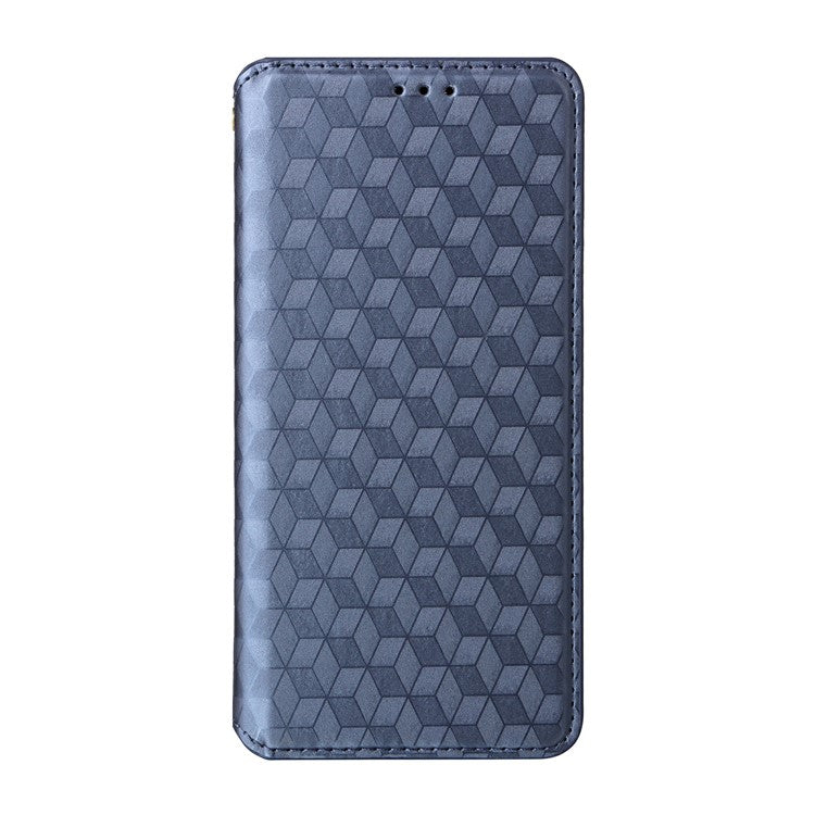 For Huawei nova 13 Pro 5G Wallet Case Rhombus Imprinted Leather Phone Cover - Blue