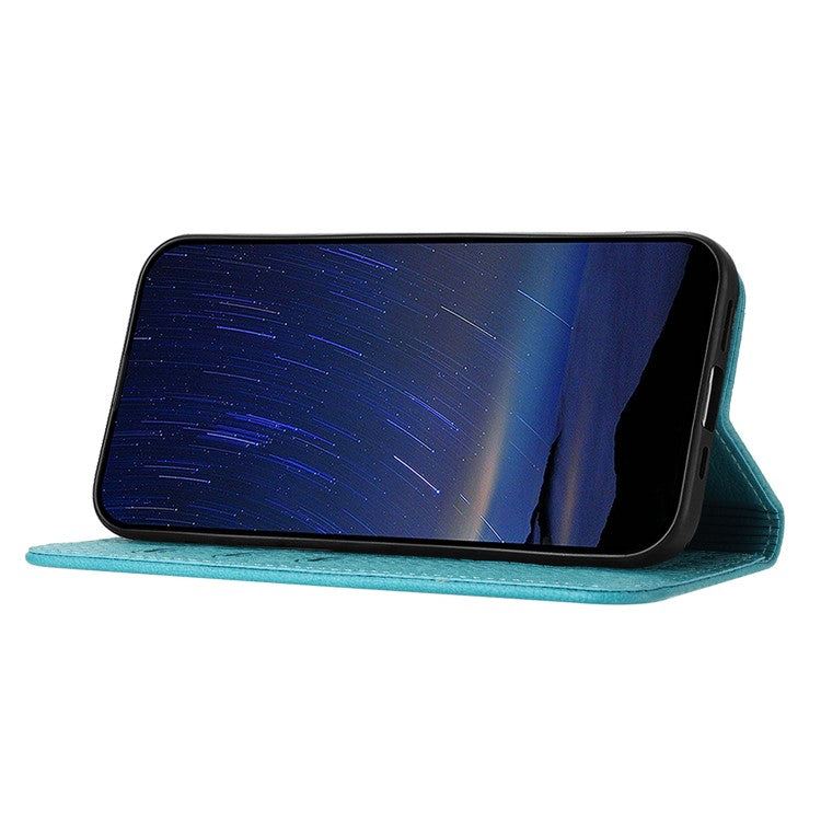 For Google Pixel 9a Case Woven Texture PU Leather Wallet Phone Cover - Blue