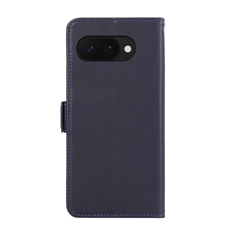 ABEEL For Google Pixel 9a Case Leather Phone Cover with RFID Blocking Wallet - Blue