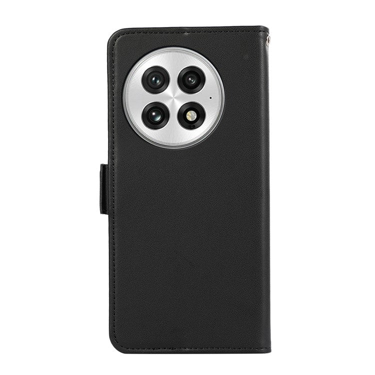 ABEEL For OnePlus 13 Case Leather Phone Cover with RFID Blocking Wallet - Black
