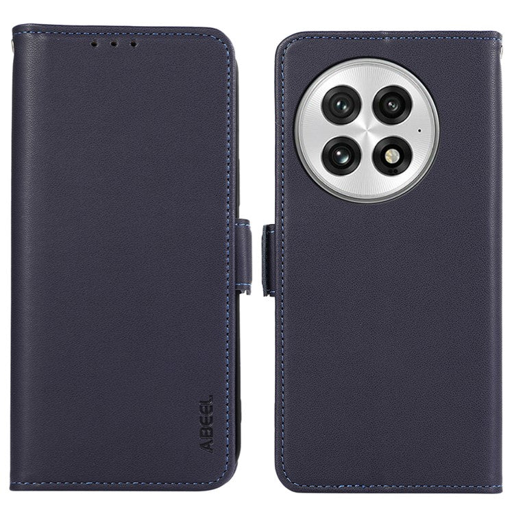 ABEEL For OnePlus 13 Case Leather Phone Cover with RFID Blocking Wallet - Blue