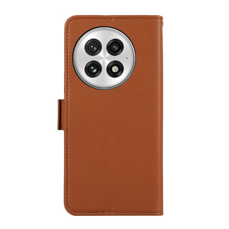 ABEEL For OnePlus 13 Case Leather Phone Cover with RFID Blocking Wallet - Brown