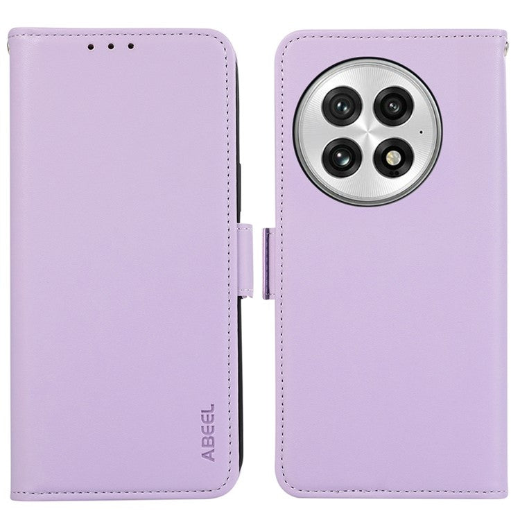 ABEEL For OnePlus 13 Case Leather Phone Cover with RFID Blocking Wallet - Purple