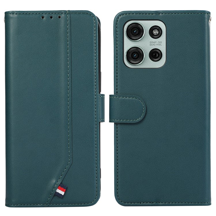For Motorola Moto G75 5G Case RFID Blocking Flip Leather Phone Cover - Green