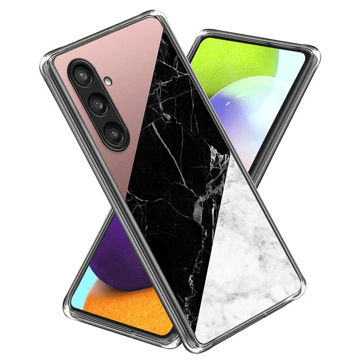 For Samsung Galaxy S25 Case Shock-Absorbent TPU Pattern Printed Phone Cover - Style H