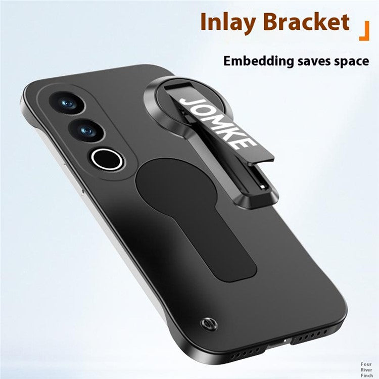 For OnePlus Ace 3V 5G Case Hard PC Frameless Baking Paint Kickstand Phone Cover - Purple