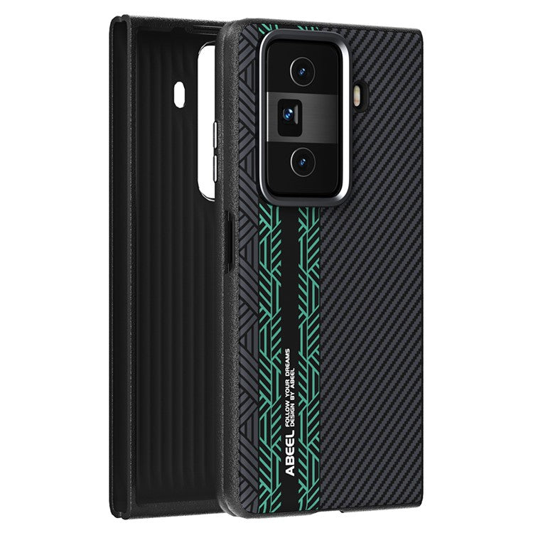 ABEEL For Honor Magic Vs3 5G Case PC + TPU + Aluminum Alloy + PU Leather Phone Cover Compatible with MagSafe - Texture 2