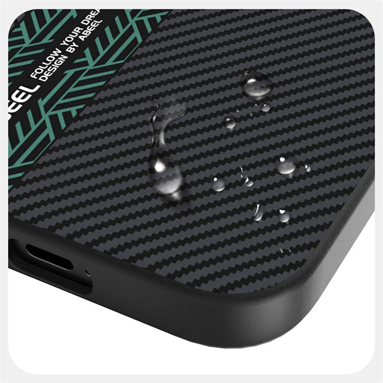 ABEEL For Google Pixel 9a Case PC + TPU + Aluminum Alloy + PU Leather Phone Cover Compatible with MagSafe - Texture 2