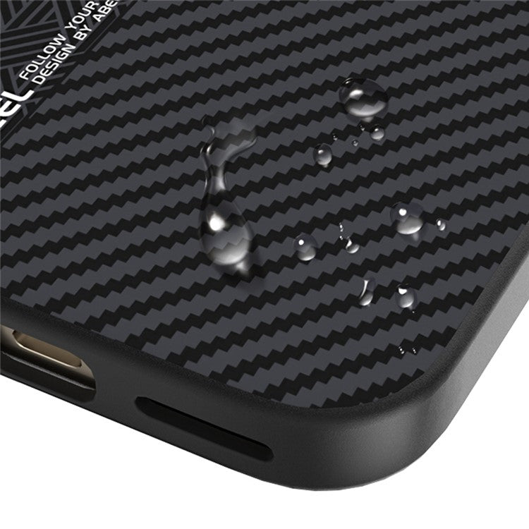 ABEEL For Google Pixel 9 / Pixel 9 Pro Case PC + TPU + Aluminum Alloy + PU Leather Phone Cover Compatible with MagSafe - Texture 1