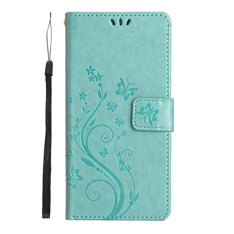 For Motorola Moto G75 5G Case PU Leather Phone Wallet Cover with Strap - Baby Blue