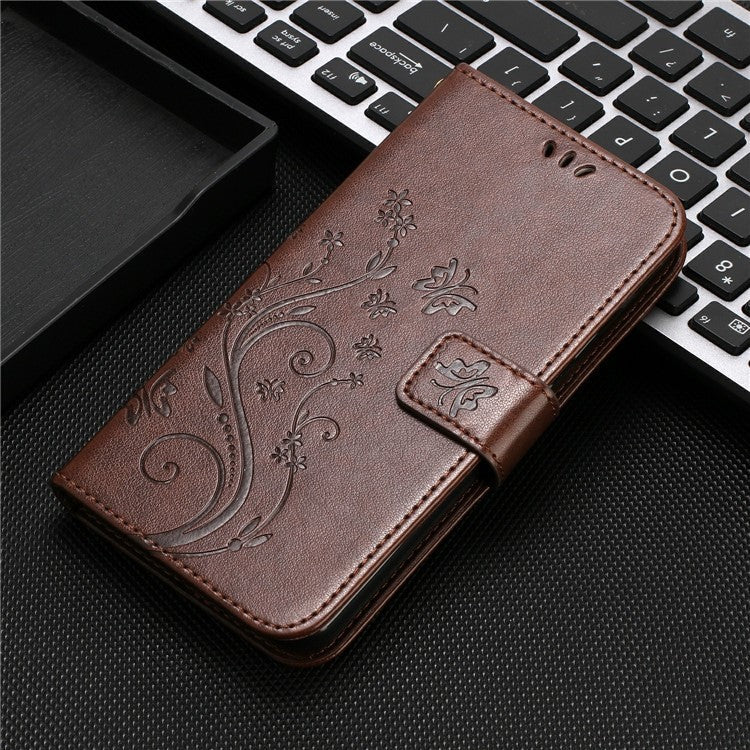 For Motorola Moto G75 5G Case PU Leather Phone Wallet Cover with Strap - Brown