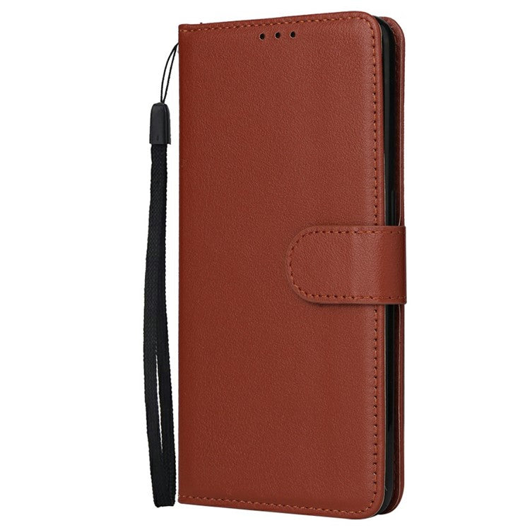 Wallet Case for vivo Y11 (2023) / Y02t 4G / Y02A 4G / Y02 4G Stand View PU Leather Phone Cover - Brown