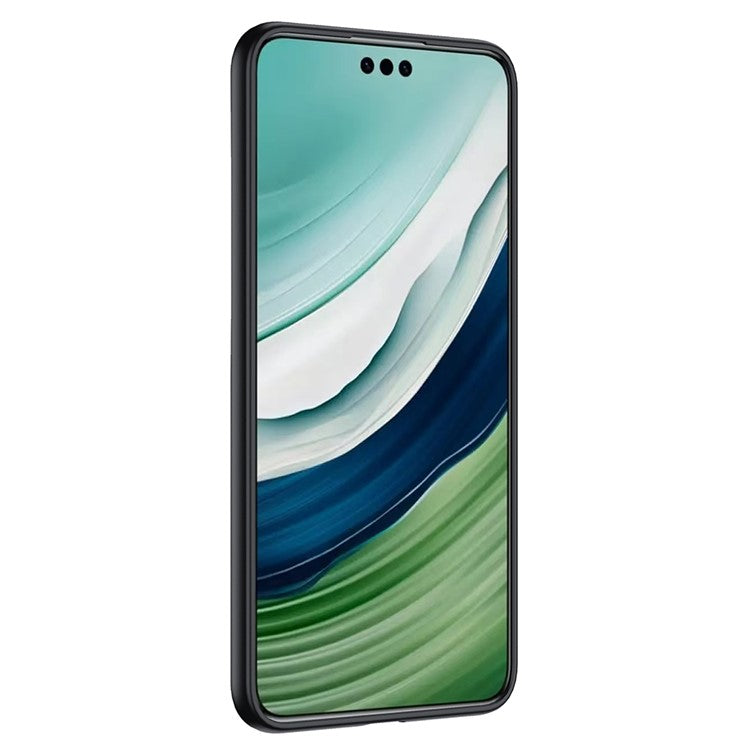 For Huawei Mate 70 Case Litchi Texture TPU Flexible Phone Cover, Black