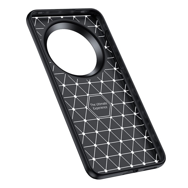 For Huawei Mate 70 Case Litchi Texture TPU Flexible Phone Cover, Black