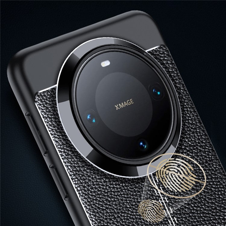 For Huawei Mate 70 Pro+ / 70 Pro Case Litchi Texture TPU Flexible Phone Cover, Black