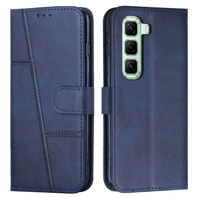 For Infinix Hot 50 Pro+ 4G Case Stand Flip Protective Leather Phone Cover - Sapphire