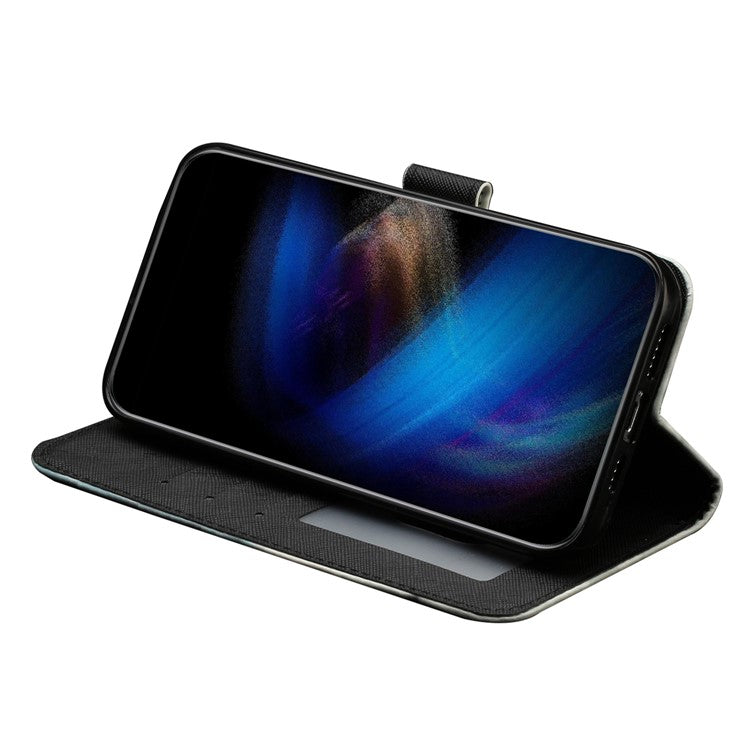 For OnePlus 13 Case 3D Pattern Printed Phone Leather Phone Cover - Cat