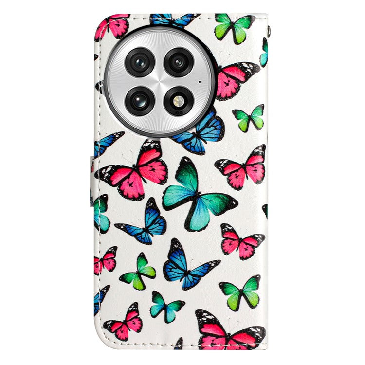 For OnePlus 13 Wallet Case Printed Pattern Design Leather Phone Cover - Butterflies
