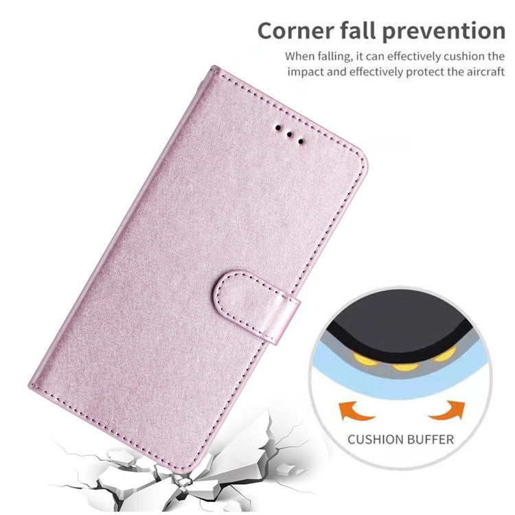 For Motorola Moto G75 5G Wallet Case Leather Folio Phone Cover Magnetic Clasp - Light Purple
