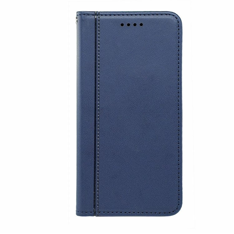 HX01 For OnePlus 13 Wallet Case Magnetic Closing PU Leather Phone Cover - Blue