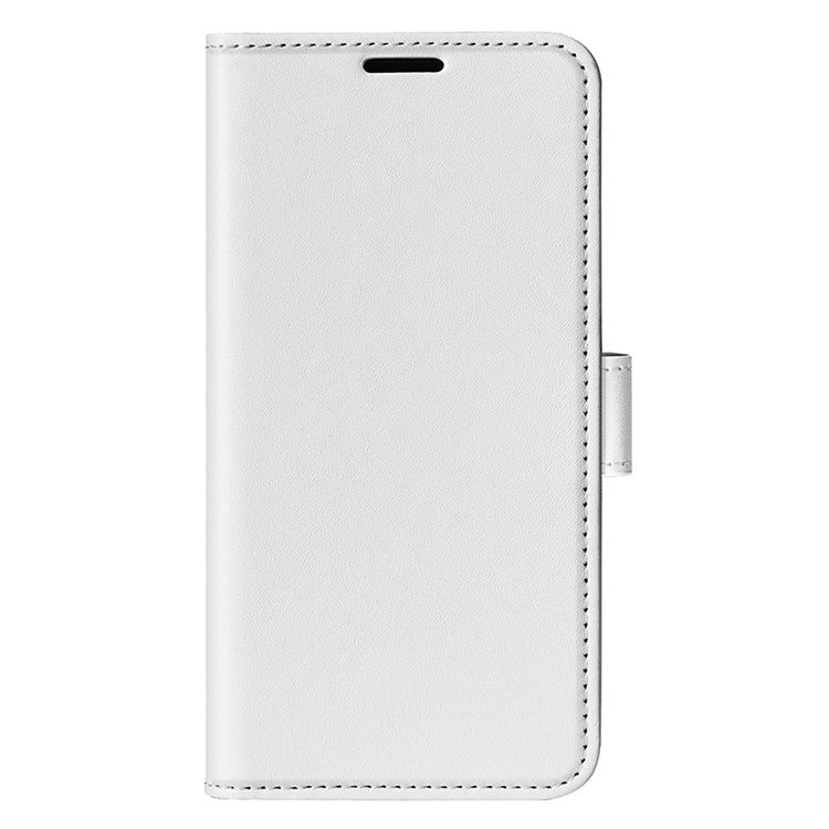 For OnePlus 13 Wallet Case Crazy Horse Texture Stand Leather Phone Cover - White