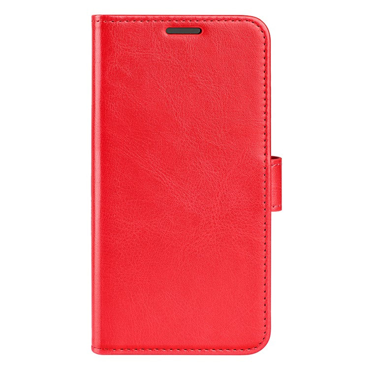For OnePlus 13 Wallet Case Crazy Horse Texture Stand Leather Phone Cover - Red