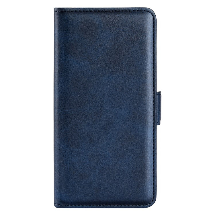 For OnePlus 13 Stand Case Calf Texture Leather Wallet Phone Cover - Blue