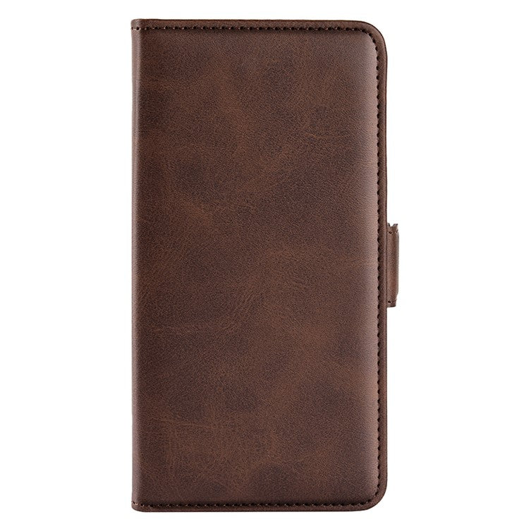 For OnePlus 13 Stand Case Calf Texture Leather Wallet Phone Cover - Brown