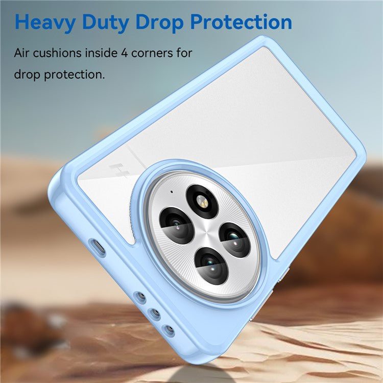 For OnePlus 13 Case TPU+Acrylic Protective Clear Phone Cover - Blue