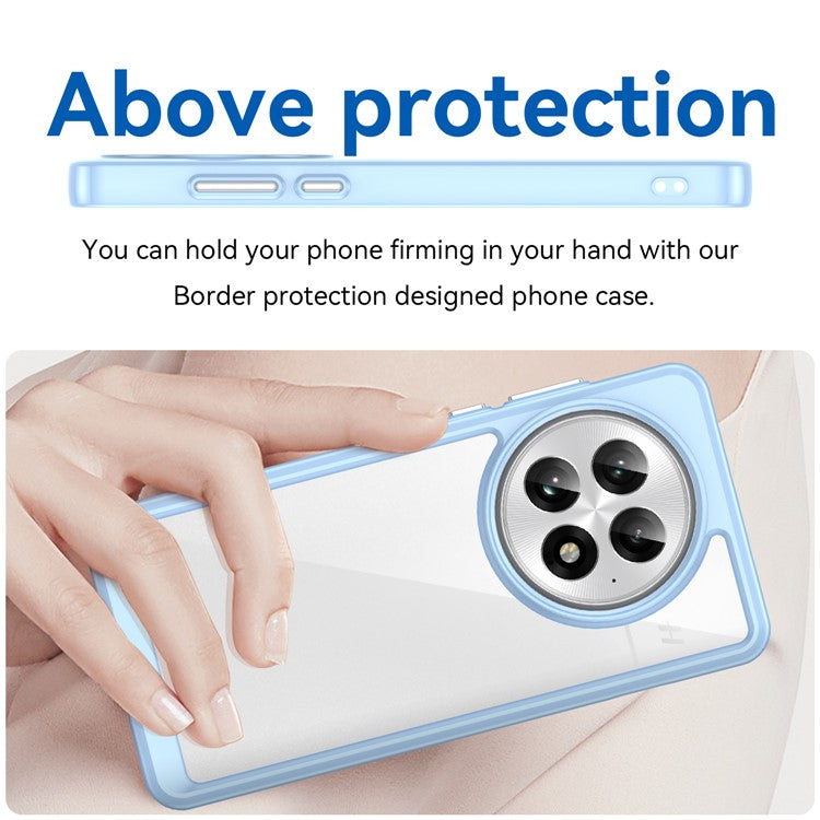 For OnePlus 13 Case TPU+Acrylic Protective Clear Phone Cover - Blue