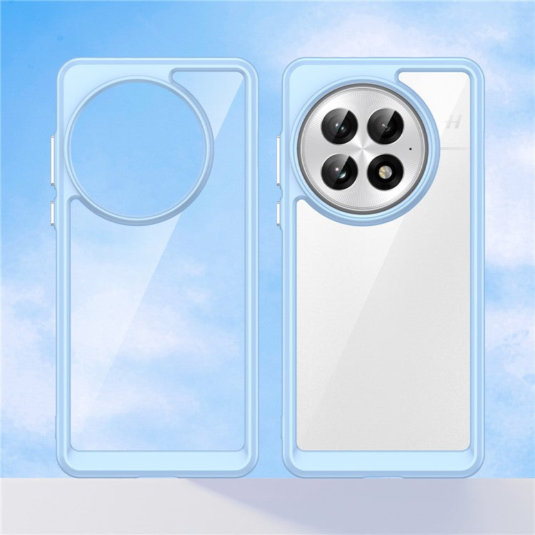 For OnePlus 13 Case TPU+Acrylic Protective Clear Phone Cover - Blue