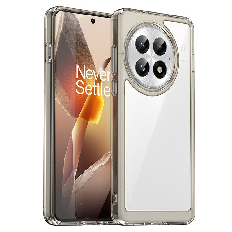 For OnePlus 13 Case TPU+Acrylic Protective Clear Phone Cover - Transparent Grey