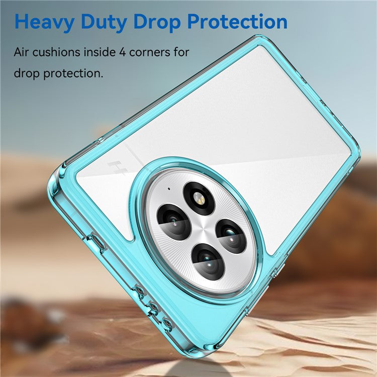 For OnePlus 13 Case TPU+Acrylic Protective Clear Phone Cover - Transparent Blue