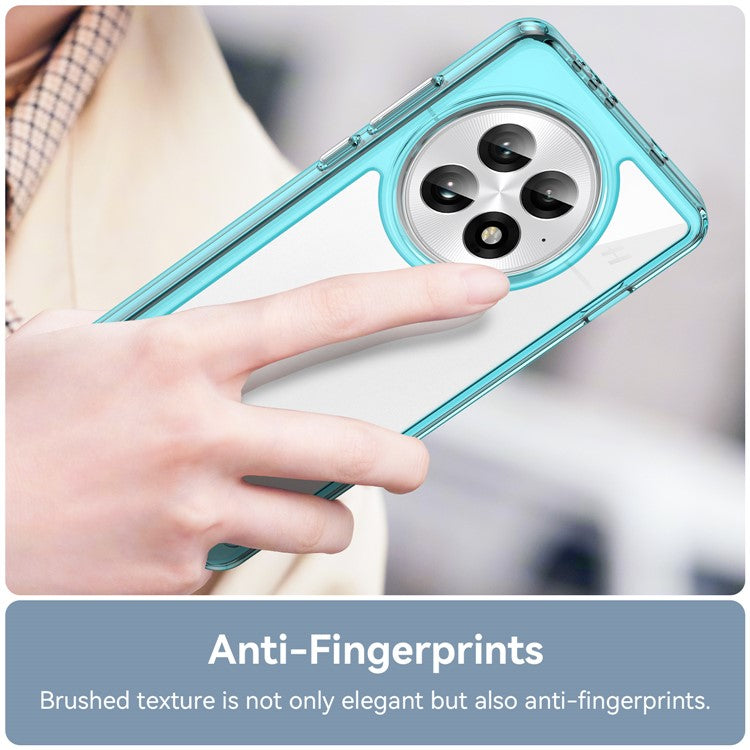 For OnePlus 13 Case TPU+Acrylic Protective Clear Phone Cover - Transparent Blue