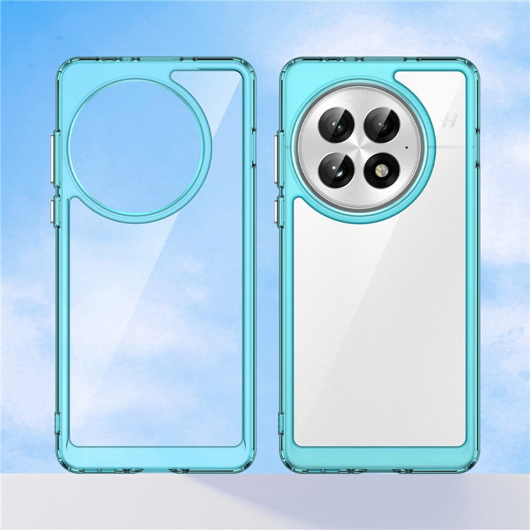 For OnePlus 13 Case TPU+Acrylic Protective Clear Phone Cover - Transparent Blue