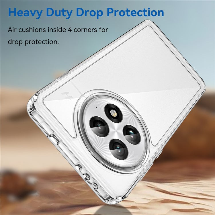 For OnePlus 13 Case TPU+Acrylic Protective Clear Phone Cover - Transparent