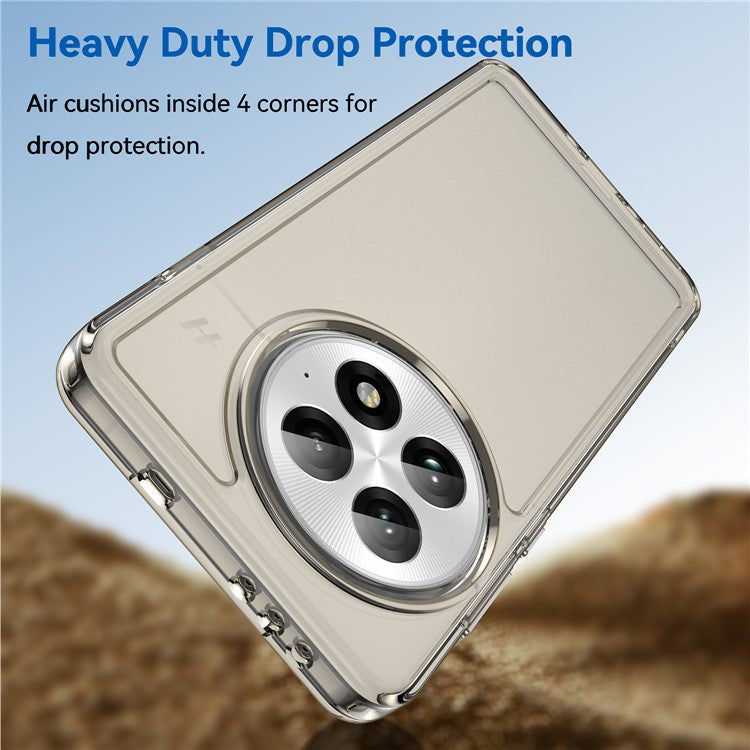 For OnePlus 13 Case TPU Shockproof Phone Back Cover - Transparent Grey