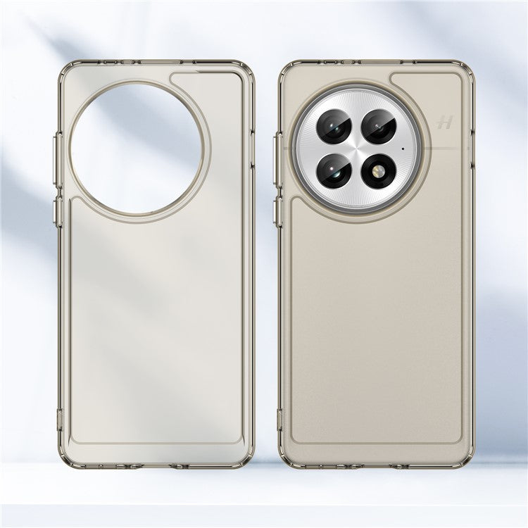 For OnePlus 13 Case TPU Shockproof Phone Back Cover - Transparent Grey