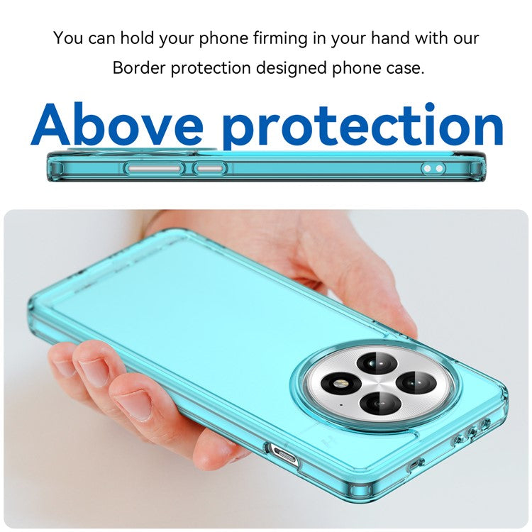 For OnePlus 13 Case TPU Shockproof Phone Back Cover - Transparent Blue