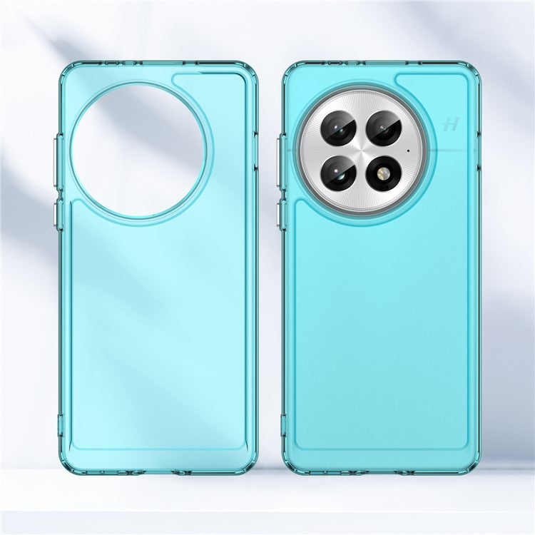 For OnePlus 13 Case TPU Shockproof Phone Back Cover - Transparent Blue