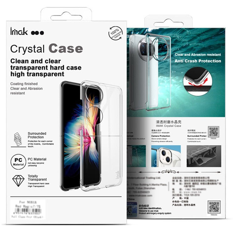 IMAK Crystal Case II Pro for Google Pixel 9 Pro / Pixel 9 Case Transparent PC Protective Phone Cover