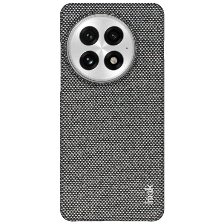 IMAK Ruiyi Series for OnePlus 13 Case Classic Fabric Texture Leather+PC Phone Cover - Dark Grey