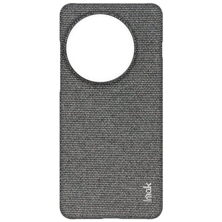IMAK Ruiyi Series for OnePlus 13 Case Classic Fabric Texture Leather+PC Phone Cover - Dark Grey