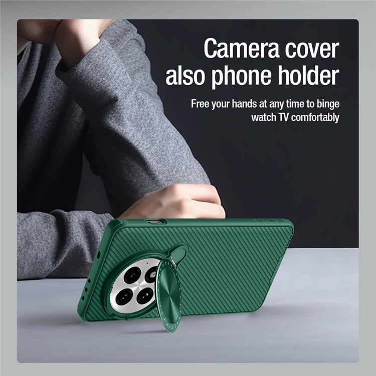 NILLKIN Camshield Prop Series for OnePlus 13 Case Slide Camera Protection PC + TPU Phone Cover - Black