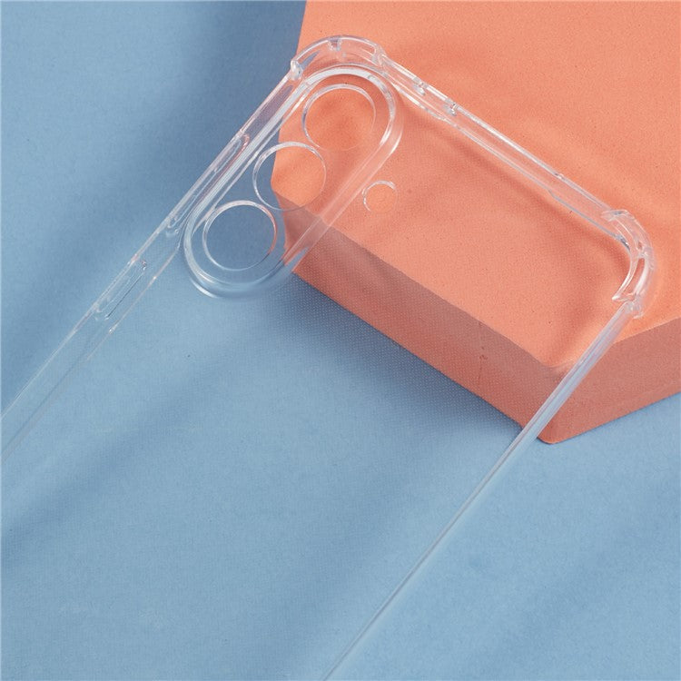 For Samsung Galaxy A36 5G Case Reinforced Corner TPU Clear Phone Cover with Lanyard