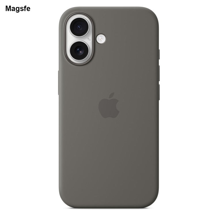 For iPhone 16 Case Silicone Magnetic Phone Cover Compatible with MagSafe - Cocoa