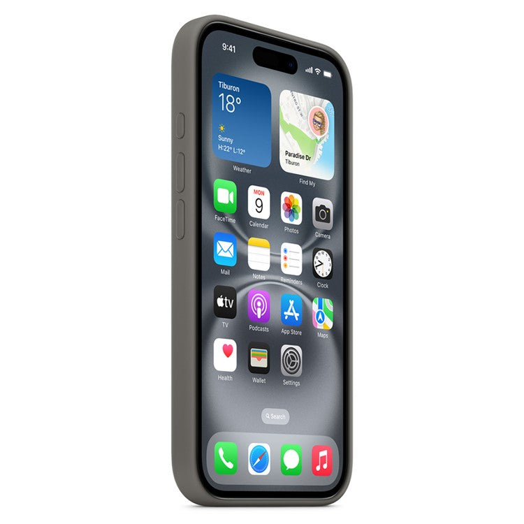 For iPhone 16 Case Silicone Magnetic Phone Cover Compatible with MagSafe - Cocoa