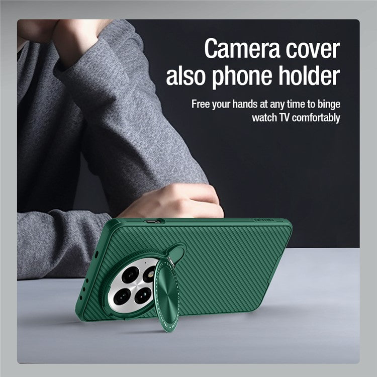 NILLKIN Camshield Prop Magnetic Series for OnePlus 13 Case Compatible with MagSafe PC+TPU Phone Cover with Camera Cover - Green