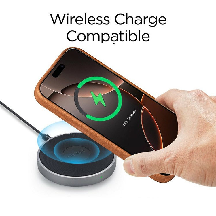 For iPhone 16 Pro Case Litchi Texture TPU+Clear Acrylic Protective Phone Cover - Black