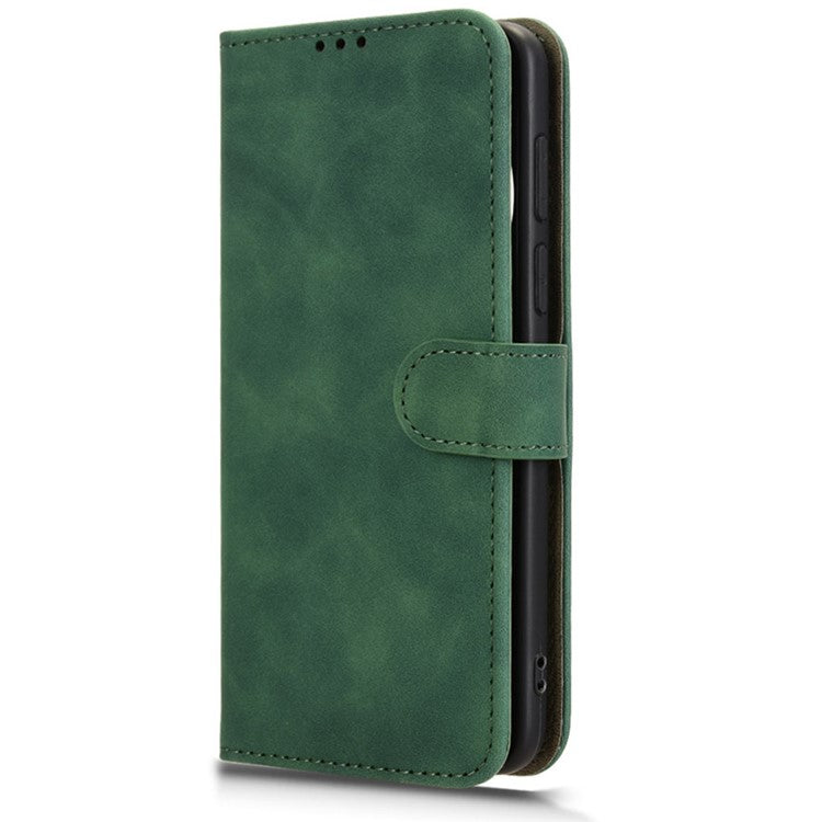 For Huawei Mate 70 Leather Case Skin-Feel Anti-Drop Wallet Flip Phone Cover - Green
